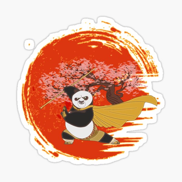 Panda Kung Fu Sticker