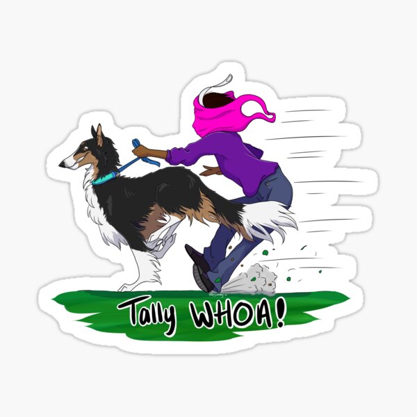 Tally WHOA! - Black and Tan Sticker