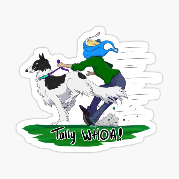 Tally WHOA! - Black and White Sticker