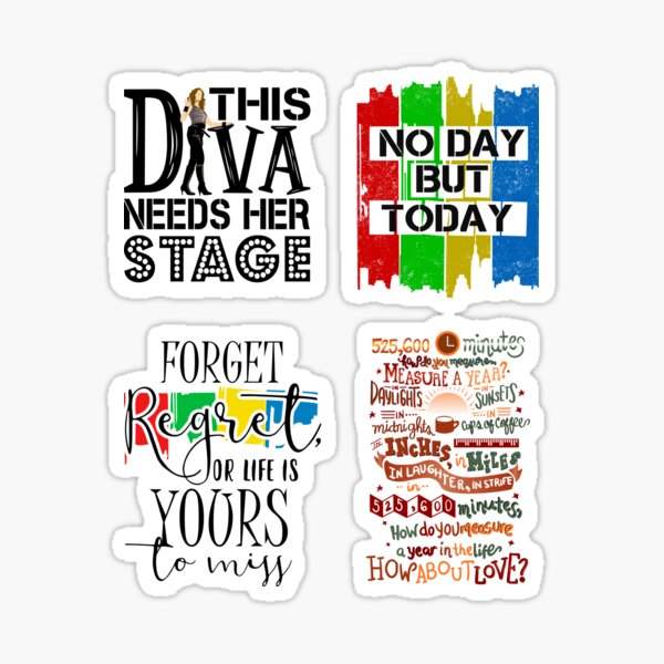 "Rent Musical Quotes" Sticker for Sale by KsuAnn Redbubble