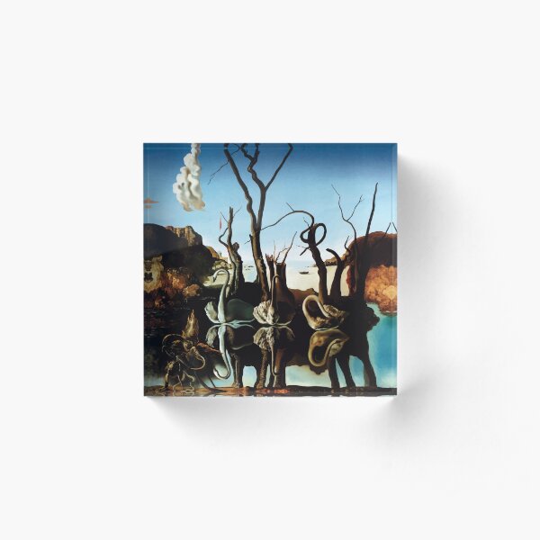 Salvador Dali | Swans Reflecting Elephants Acrylic Block