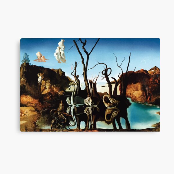 Salvador Dali | Swans Reflecting Elephants Canvas Print
