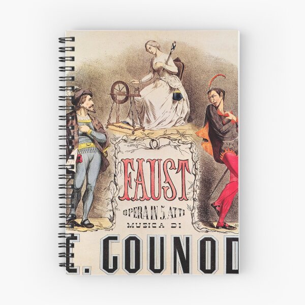 Item preview, FAUST OPERA Musical Theater Play by C GOUNOD Vintage Advertisement Lithograph designed and sold by retroposters.