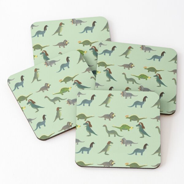 Item preview, Dinosaurs in Wigs designed and sold by Elliestrations.