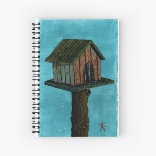 Lonely Birdhouse Spiral Notebook
