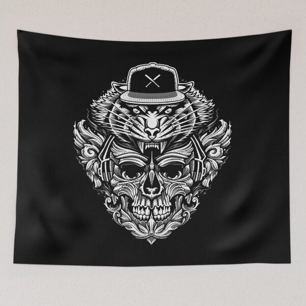 Item preview, TIGER SKULL designed and sold by durkstars.