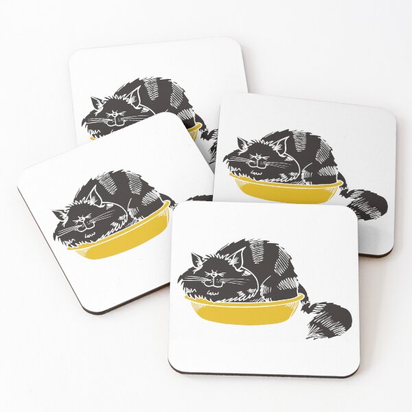 Item preview, FUR ANTIDEPRESSANT . Cute black cat illustration.  designed and sold by suddenlysomeday.
