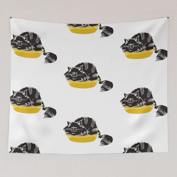 Item preview, FUR ANTIDEPRESSANT . Cute black cat illustration.  designed and sold by suddenlysomeday.
