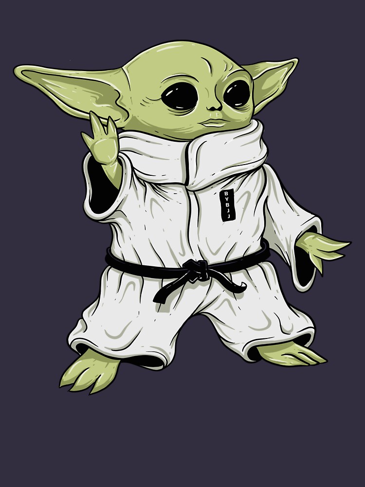 Cute BJJ Sci Fi Baby Alien Character in Gi Jiu Jitsu by CreaTeePH