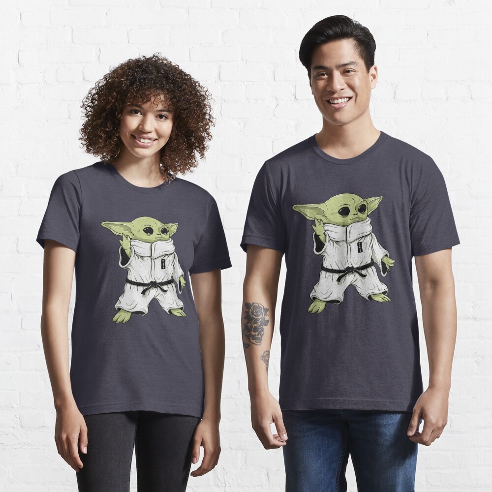 Cute BJJ Sci Fi Baby Alien Character in Gi Jiu Jitsu Essential T-Shirt
