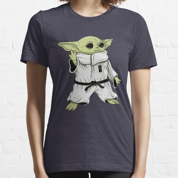 Cute BJJ Sci Fi Baby Alien Character in Gi Jiu Jitsu Essential T-Shirt