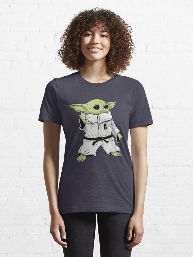Alternate view of Cute BJJ Sci Fi Baby Alien Character in Gi Jiu Jitsu Essential T-Shirt