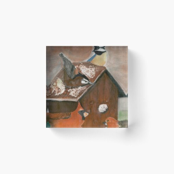 Bird Busy Monday Acrylic Block