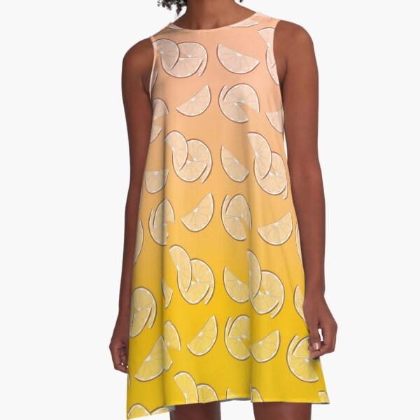 Grapefruit pattern A-Line Dress