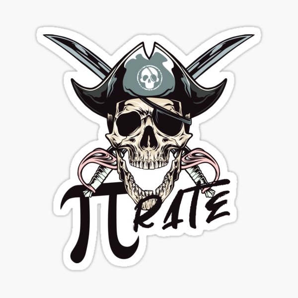 Item preview, Pi Day Pirate  designed and sold by artworkbyrihen.