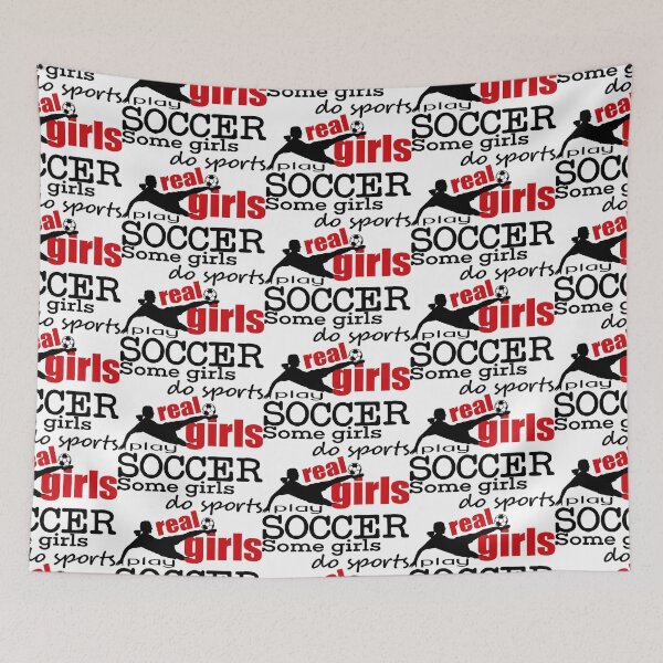 Item preview, Real girls play soccer! designed and sold by kolebridesign.