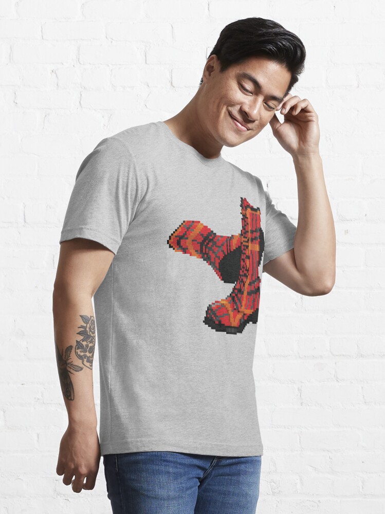 Thumbnail 3 of 7, Essential T-Shirt, Rock Shoes - Pixel art designed and sold by studinano.
