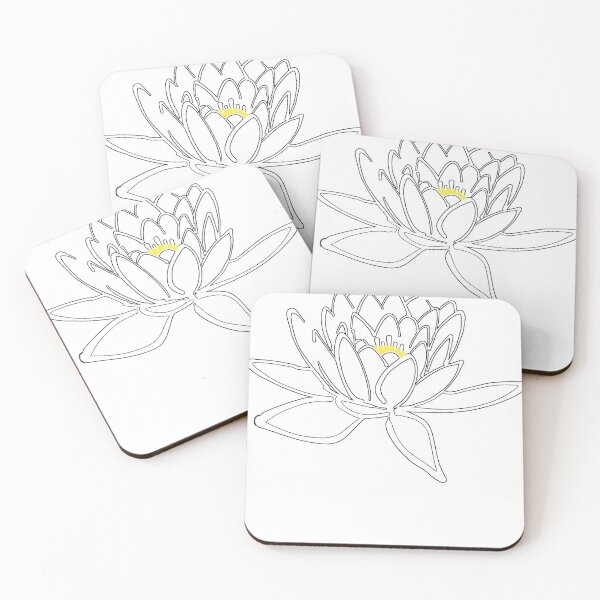 Item preview, Simple stylized lotus flower designed and sold by frankuffmann.