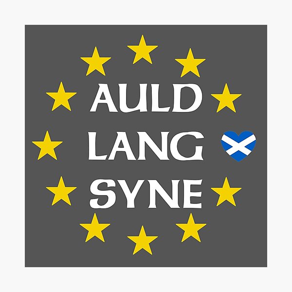 Artikelvorschau, Auld Lang Syne schottische Saltire EU-Flagge entworfen und verkauft von CoolYule.