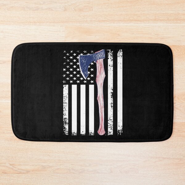 Item preview, Axe Throwing Vintage American Flag designed and sold by funnierthanthou.