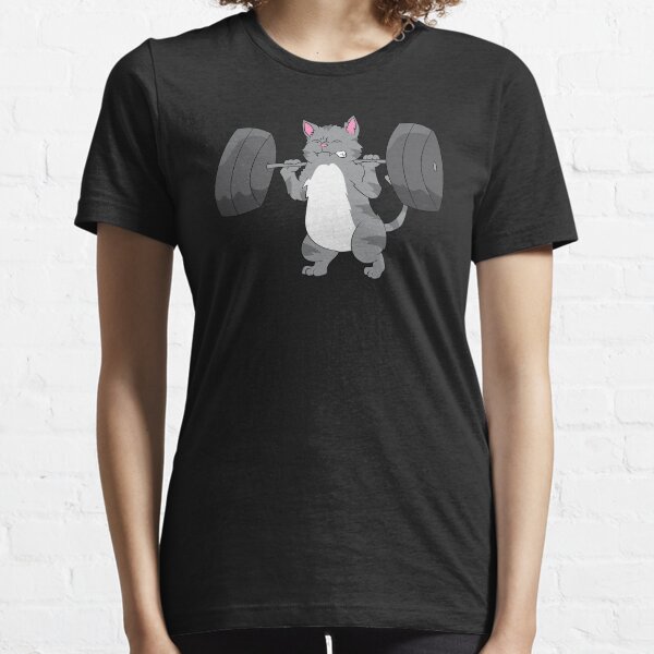 cat weightlifting shirt