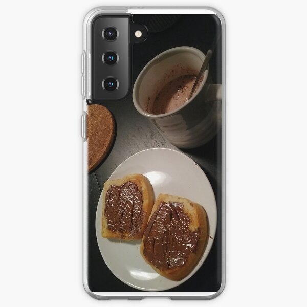 nutella + hot chocolate Samsung Galaxy Soft Case