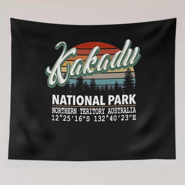 Item preview, Vintage Classic Retro Color Kakadu National Park with GPS Location Design designed and sold by Bullish-Bear.