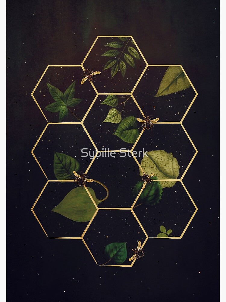 Thumbnail 3 of 3, Spiral Notebook, Bees in Space designed and sold by Sybille Sterk.