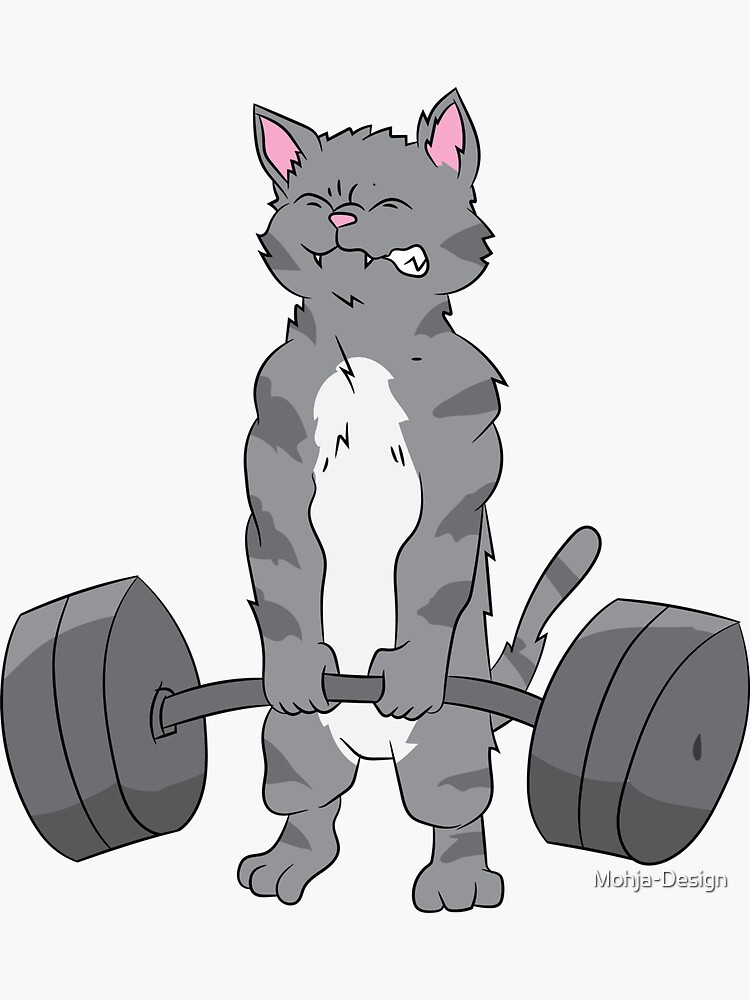 Cat Deadlift Powerlifting T Shirt Fitness Gym Lifting Weights Tee Gifts  Art Print for Sale by LiqueGifts