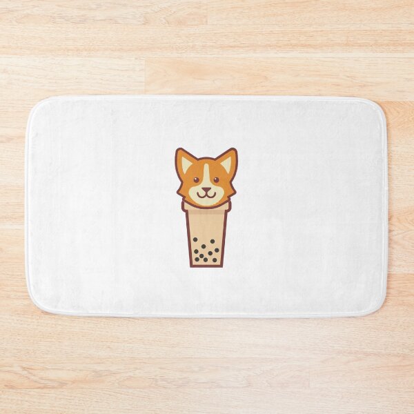 Item preview, Corgi and Bubble Tea designed and sold by suddenlysomeday.