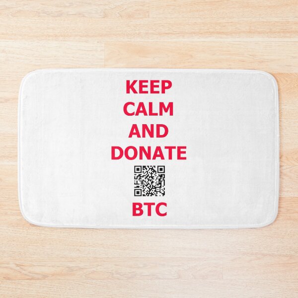 Item preview, keep calm and donate btc designed and sold by basitcv.