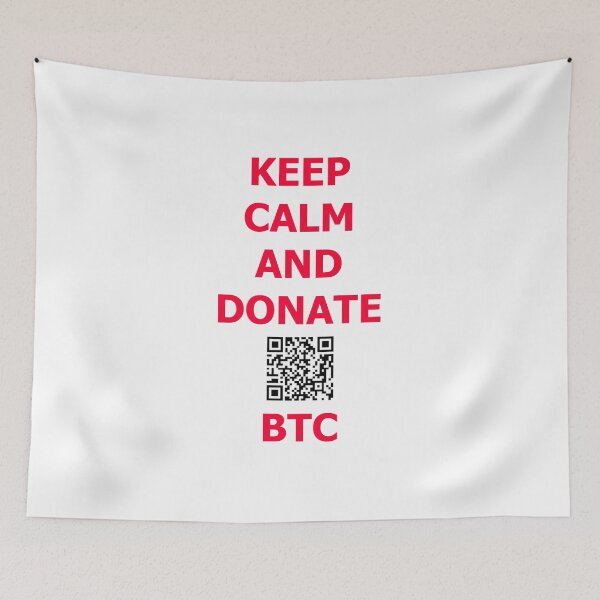 Item preview, keep calm and donate btc designed and sold by basitcv.