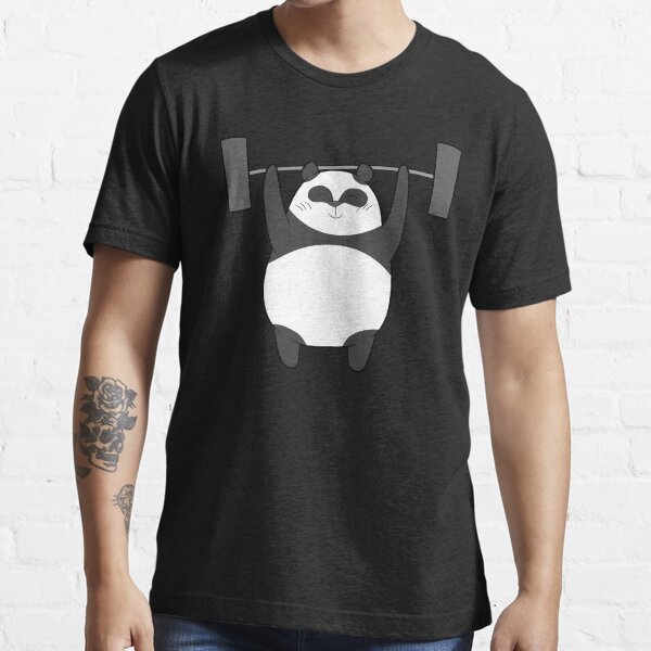 Item preview, Weightlifting - Panda bear lifts weights designed and sold by Mohja-Design.