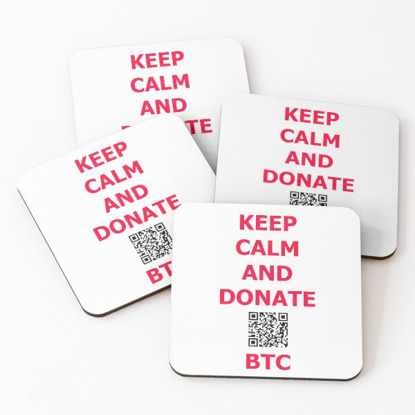 Item preview, keep calm and donate btc designed and sold by basitcv.