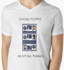 Supernatural Badge Men's V-Neck T-Shirt