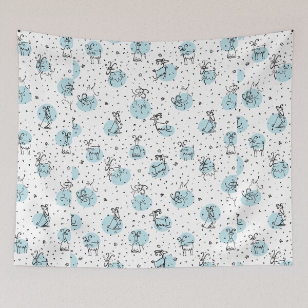 Item preview, Happy Goat Pattern - Christmas And Birthday Gift Ideas For Goats Lovers designed and sold by ASClothDesign.