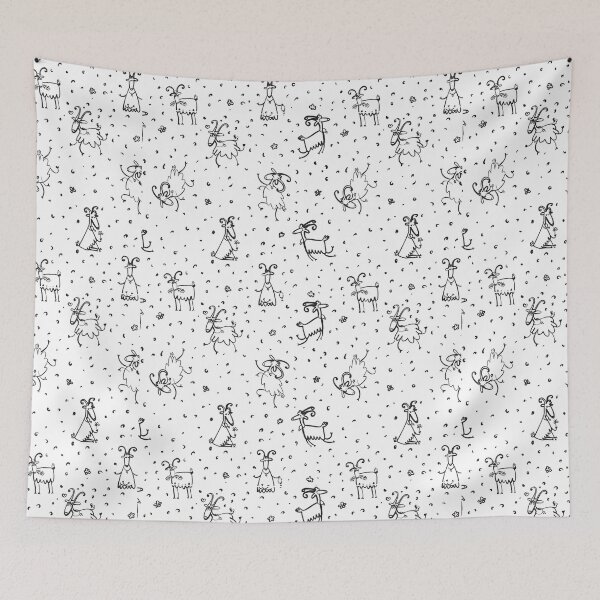 Item preview, Happy Goat Pattern - Lovely Valentine's Day, Christmas And Birthday Gift Ideas For Goats Lovers designed and sold by ASClothDesign.