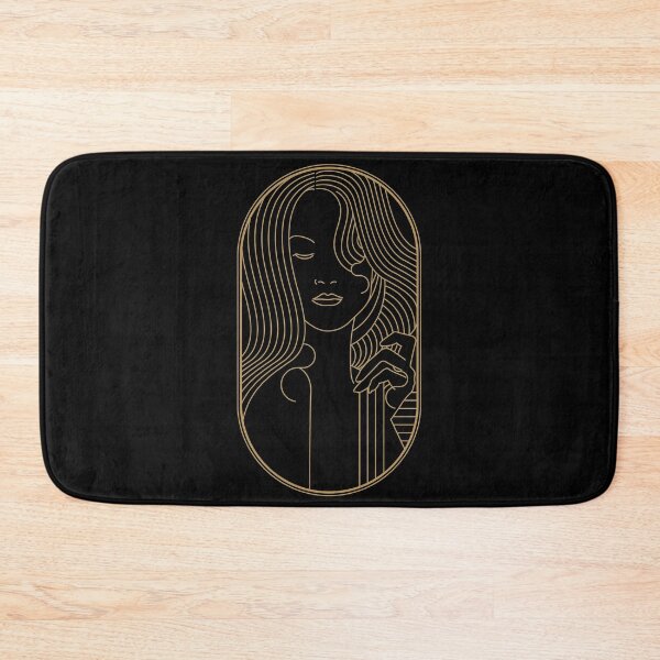 Item preview, ART DECO Beauty Gold Women Girl  Linear Abstract Grafic Illustration designed and sold by MagicBoutique.