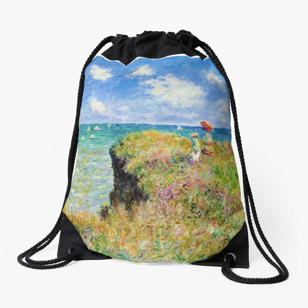 Messenger Bag Monet Painting in His Garden in Argenteuil by Claude Monet Laptop