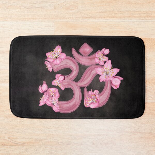 Item preview, OM symbol Cherry Blossom watercolor designed and sold by k9printart.