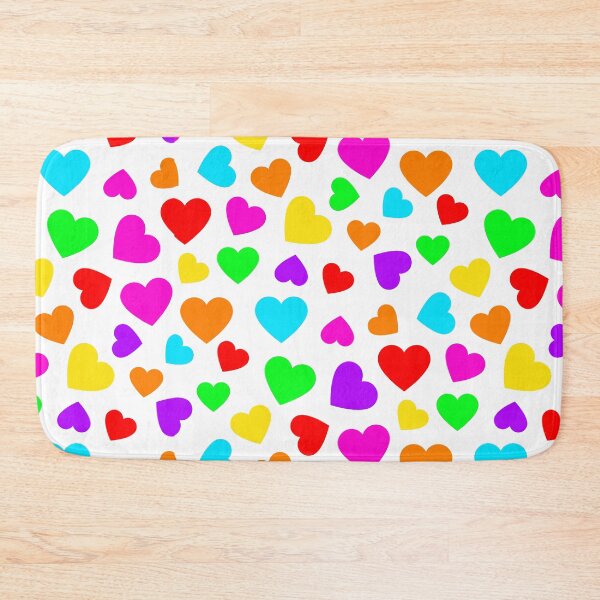 Item preview, Rainbow Hearts Bright Happy Colors designed and sold by funnytshirtemp.
