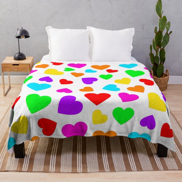 Item preview, Rainbow Hearts Bright Happy Colors designed and sold by funnytshirtemp.
