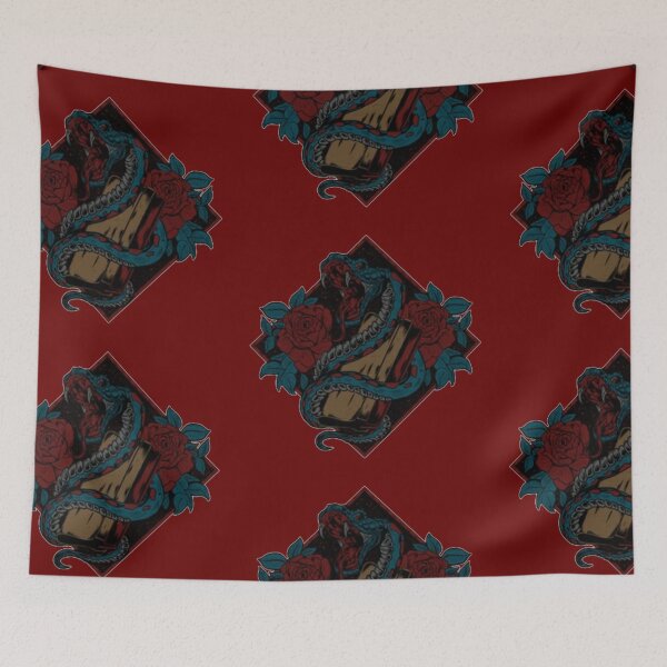 Item preview, distro, snake, flower, python, python, poison, rose, red, elegant, classy designed and sold by Design2Z.