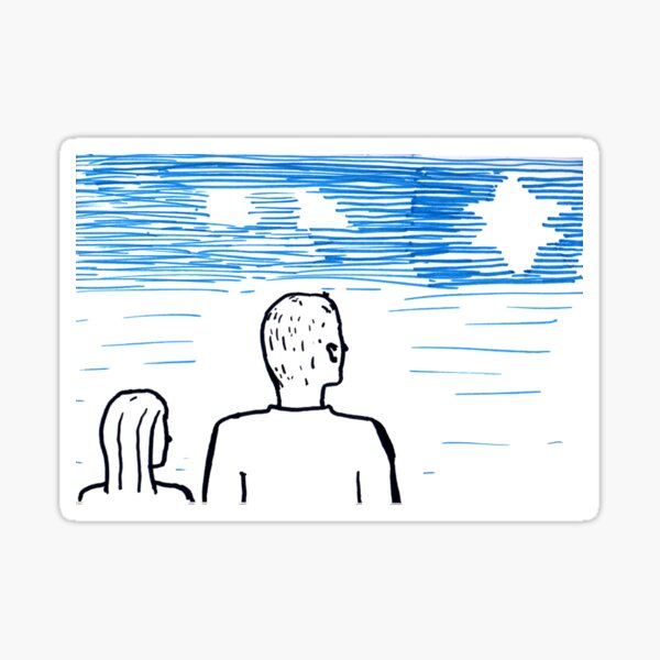 Looking At The Stars Sticker