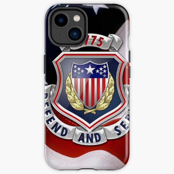 Adjutant General's Corps - AG Corps Regimental Insignia U. S. Flag iPhone Tough Case