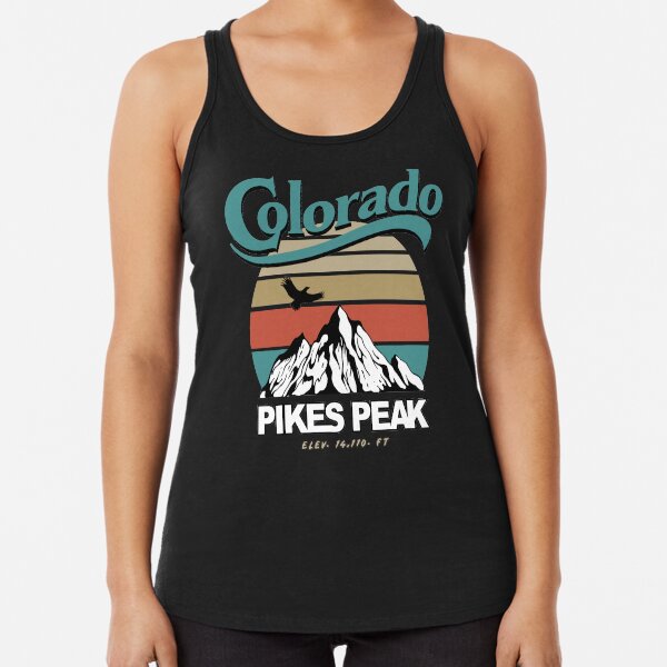 Vintage Colorado pikes peak Racerback Tank Top