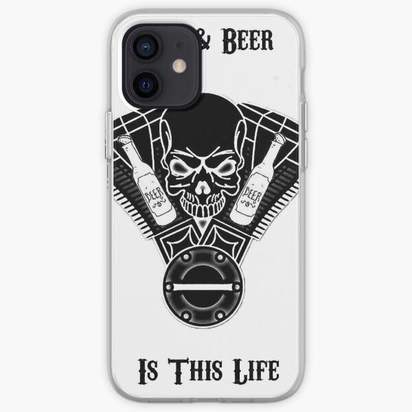 Bike & Beer Blanc Coque souple iPhone