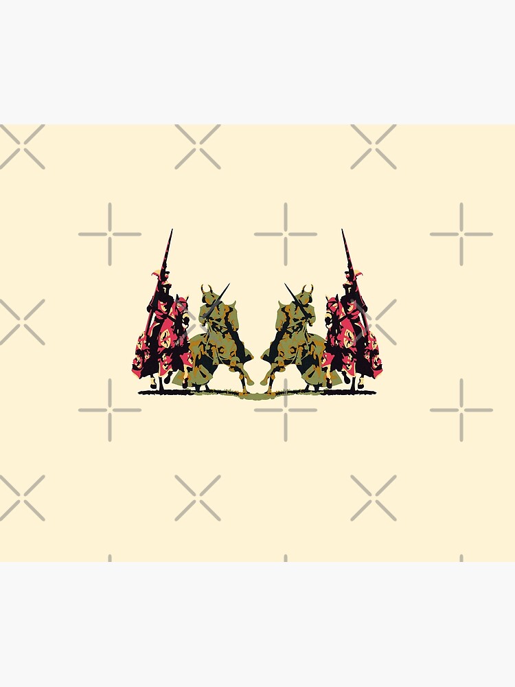 four noble knights on horseback with lance and sword by cglightNing