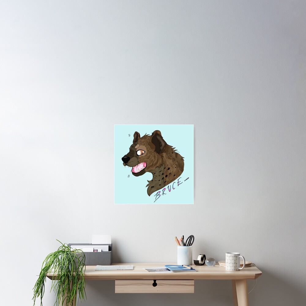 "Bruce The Hyena ~ Birds of Prey " Poster by GalaxyTheArtist | Redbubble