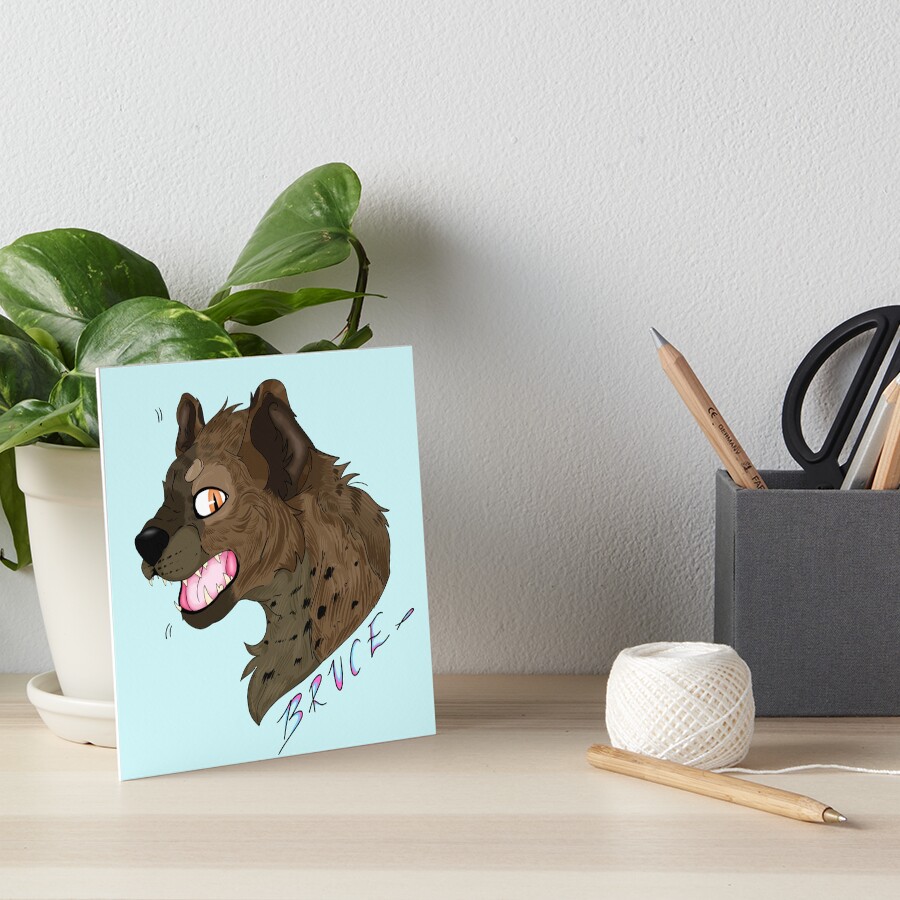 "Bruce The Hyena ~ Birds of Prey " Art Board Print for Sale by
